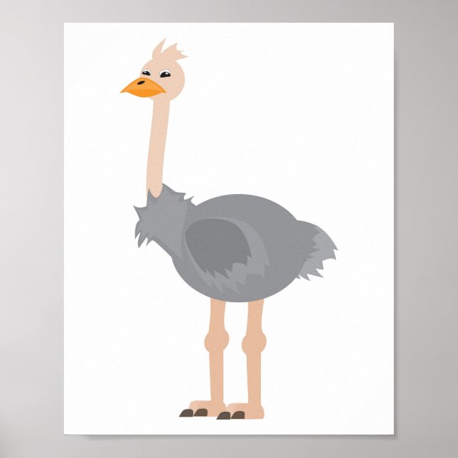 Poster Ostrich (Devant)