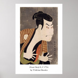 Poster Otani Oniji II de Sharaku ‎