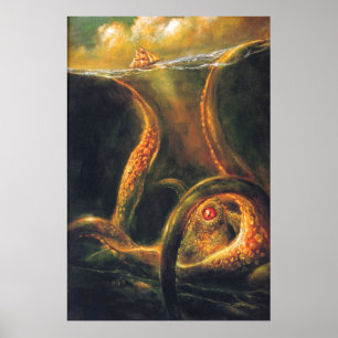 Poster Otopus monstre
