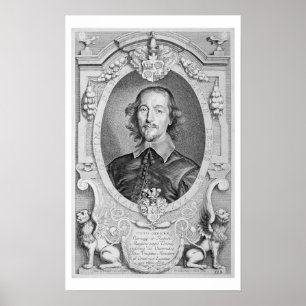 Poster Otto von Guericke (1602-86) de 'Portraits des Ho