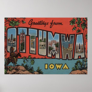 Poster Ottumwa, IowaLarge Letter ScenesOttumwa, IA