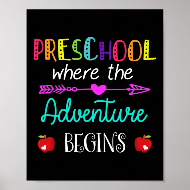 Poster Où commence l'aventure Enseignant Kinder (Devant)