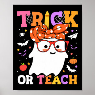 Poster Ou Enseigner Aux Enseignants Un Joyeux Fantôme D'H