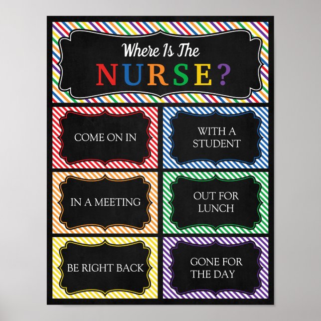 Poster Où est la porte du bureau des infirmières de l'éco (Devant)