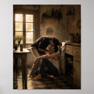Poster Où nous sommes tombés en riant | Projet d'art gay