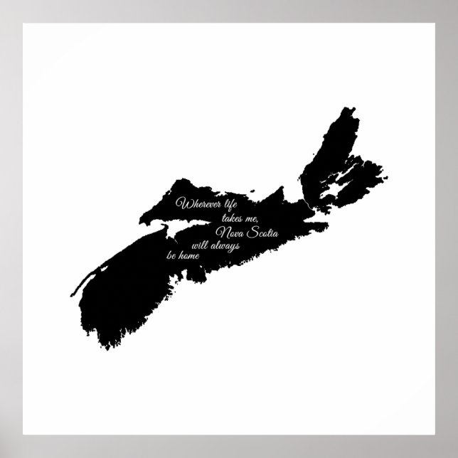 Poster Où que ce soit - La Nouvelle-Écosse sera toujours  (Devant)
