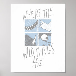 Poster Où Sont Les Choses Sauvages   Graphique Carré