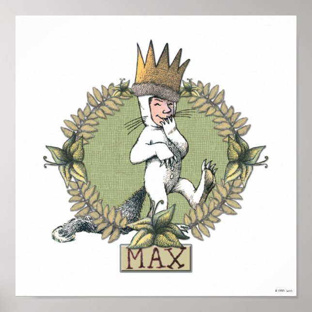 Poster Où sont les monstres ? | Badge de Max (Devant)