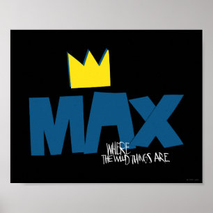 Poster Où sont les monstres   Max et couronne