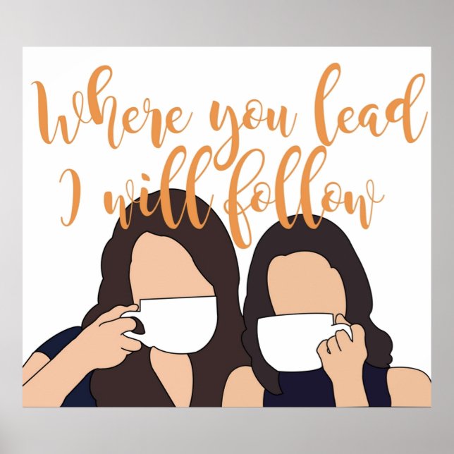 Poster Où vous dirigerez, je suivrai (Devant)