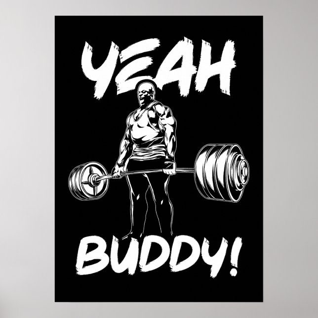 Poster Ouais Buddy - Gym entraînement Motivationnel (Devant)