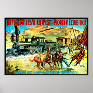 Poster Ouest sauvage et pionnier - copie