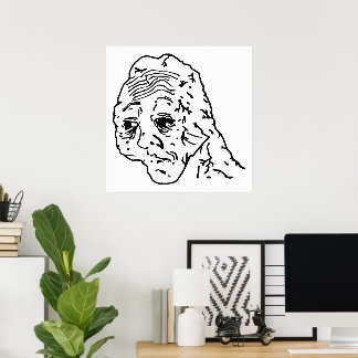 Poster Oui Honey Wojak Meme