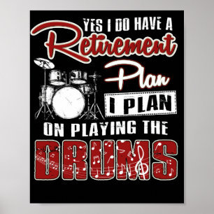 Poster Oui J'Ai Un Régime De Retraite Je Prévois De Faire
