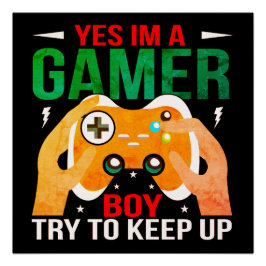 POSTER OUI, JE SUIS UN GARÇON DE GAMER