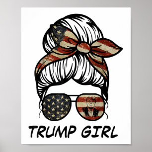 Poster Oui, je suis une fille de Trump - Trump 2024 Elec