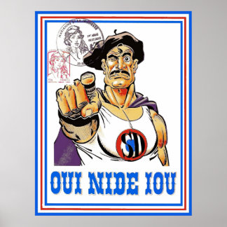 Poster Oui nide Iou