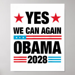 Poster Oui, nous pouvons à nouveau Obama 2028 3ème mandat