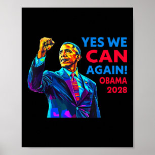 Poster Oui, nous pouvons à nouveau Obama 2028 Campagne po
