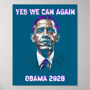 Poster Oui, nous, pouvons, Président Obama 2028 Citation 