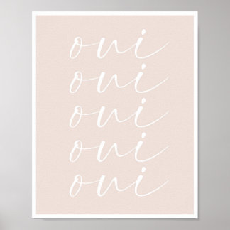 Poster Oui Oui Oui Oui Peach Arrière - plan