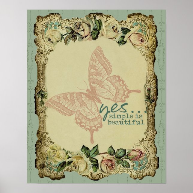 Poster Oui... Simple est magnifique (Devant)