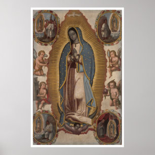 POSTER OUR BLESSED MOTHER OF GUADALUPE (XTRA LRG 40X60)