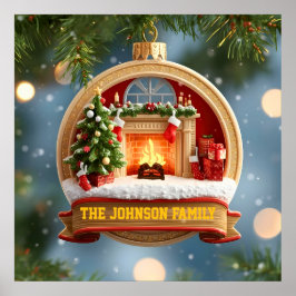 Poster Our Family Christmas Magic Ornament