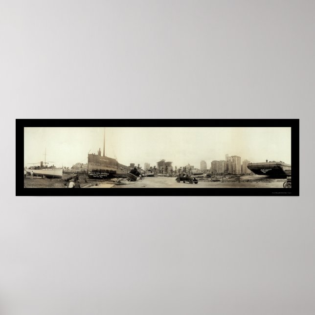 Poster Ouragan à Miami Photo 1926 (Devant)