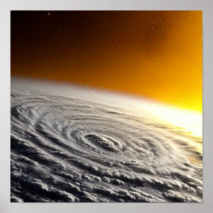 Poster Ouragan dans l'espace