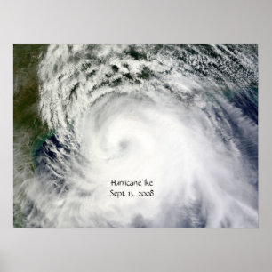 Poster Ouragan Ike (13 septembre 2008)