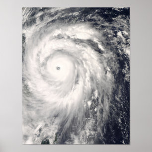 Poster Ouragan Jangmi outre de Taïwan et des Philippines