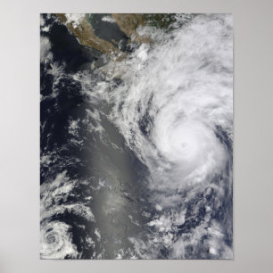Poster Ouragan Jimena au-dessus de Basse-Californie