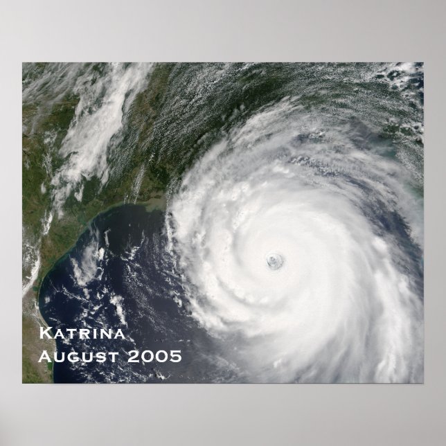 Poster ouragan Katrina, août 2005 (Devant)