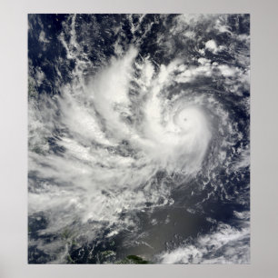 Poster Ouragan Parme se dirigeant à l'ouest