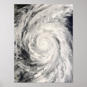 Poster Ouragan Rammasun en mer philippine