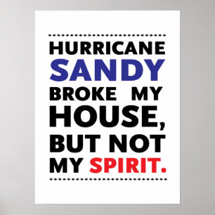 Poster Ouragan Sandy de Frankenstorm
