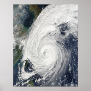 Poster Ouragan Tokage au sud du Japon