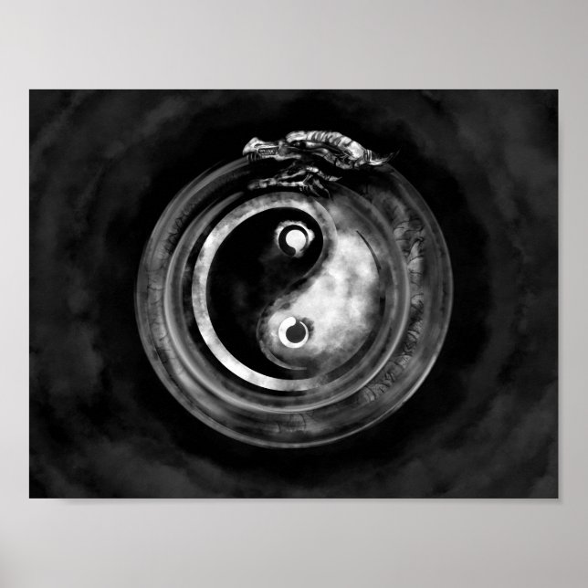Poster Ouroboros Yin - Yang (Devant)