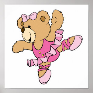Poster Ours Ballerina mignon