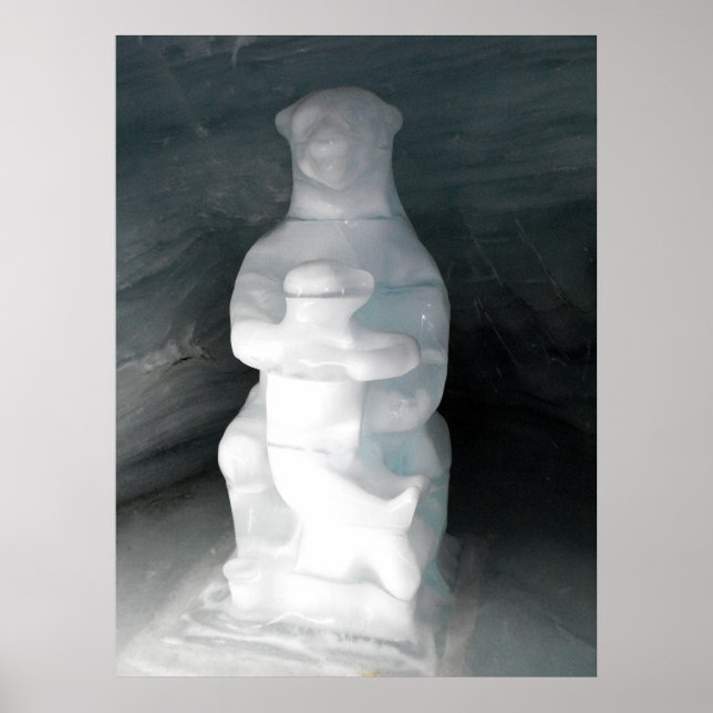 Poster Ours dans la glace (Devant)