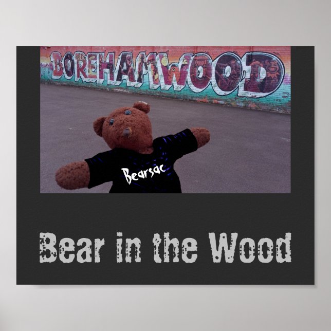 Poster Ours dans le bois (Devant)