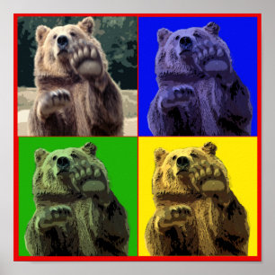 POSTER OURS DE 4 M²