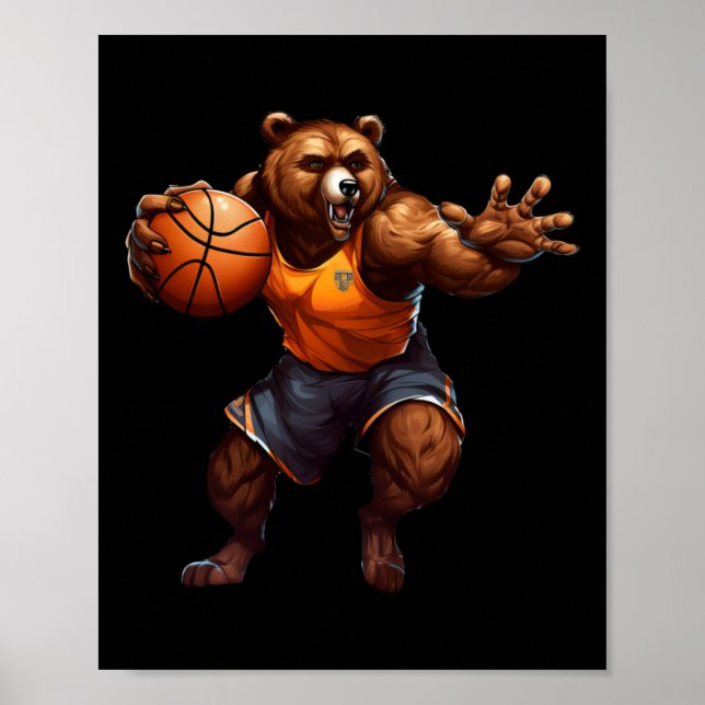 Poster Ours de basket-ball (Devant)