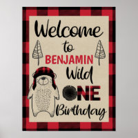 Ours de bûcheron plissé sauvage un anniversaire bi