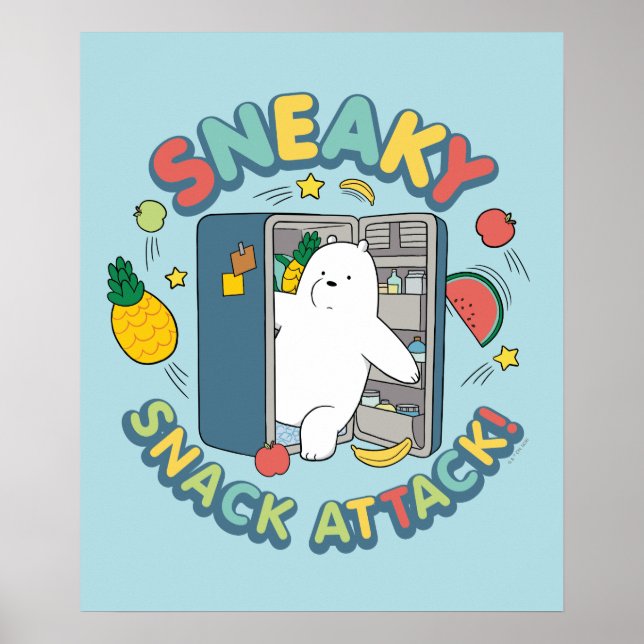 Poster Ours De Glace - Attaque Snack Sneaky! (Devant)