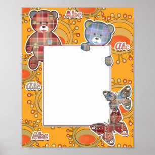 Poster ours en peluche, bébé