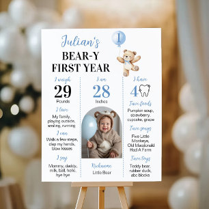Poster Ours en peluche Bleu Beurre Bleu Première année Ja