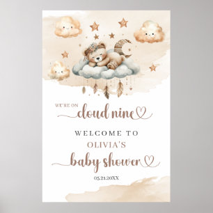 Poster Ours en peluche couleur marron foncé