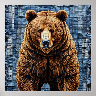 Poster Ours grizzly